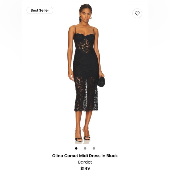 Bardot Olina Corset Midi Dress - Picture 8 of 8